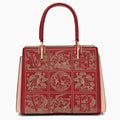 Rome Embroidery Medium Tote Bag