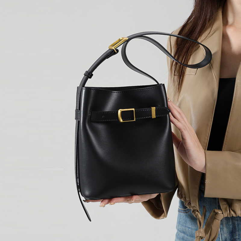 Taranto Buckle Bucket Bag