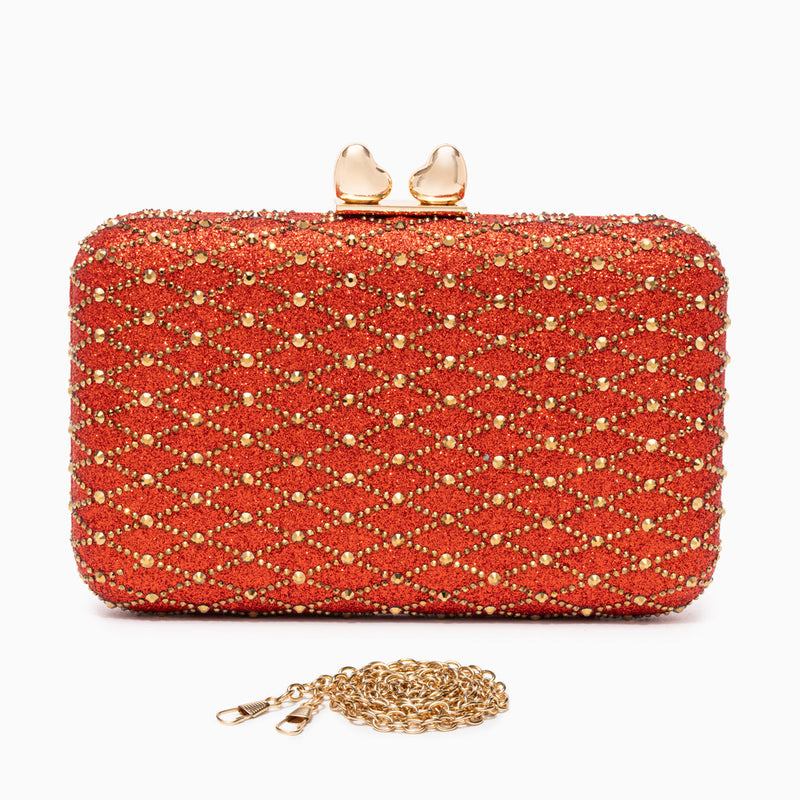 Lugano Lattice Clutch Bag