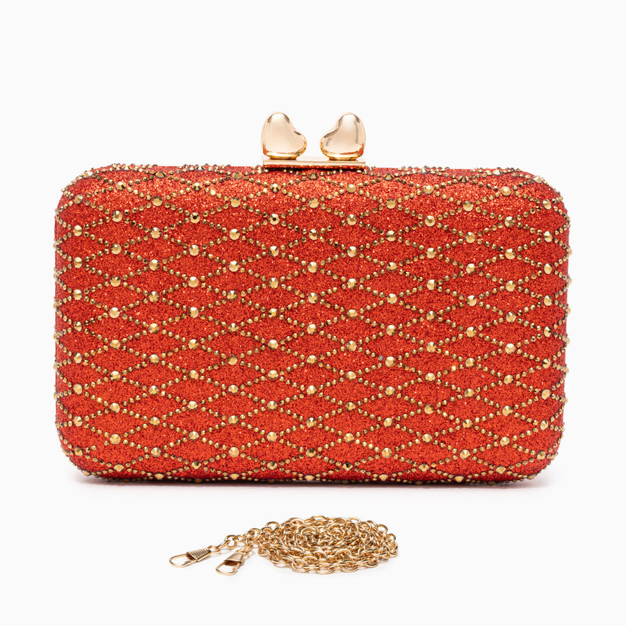 Lugano Lattice Clutch Bag