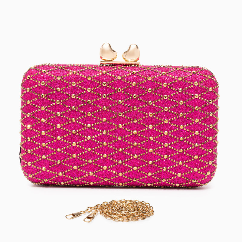 Lugano Lattice Clutch Bag