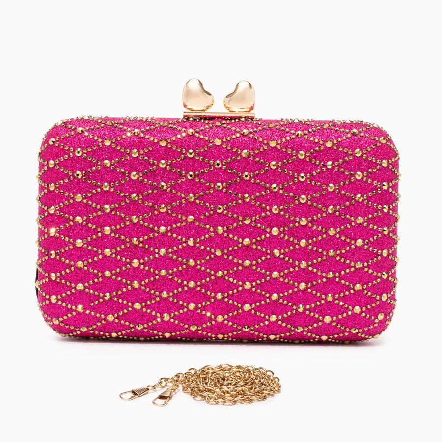 Lugano Lattice Clutch Bag