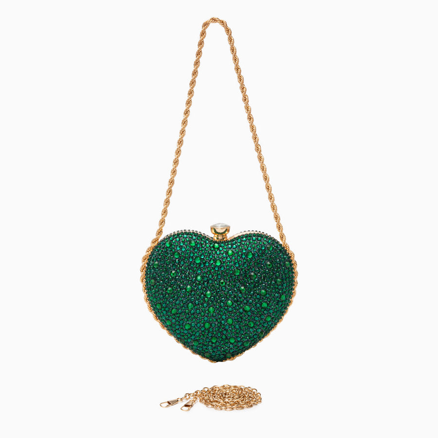Venice Crystal Heart Crossbody Bag