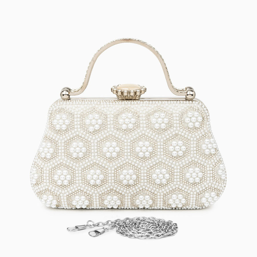 Bologna Pearl Clutch Bag
