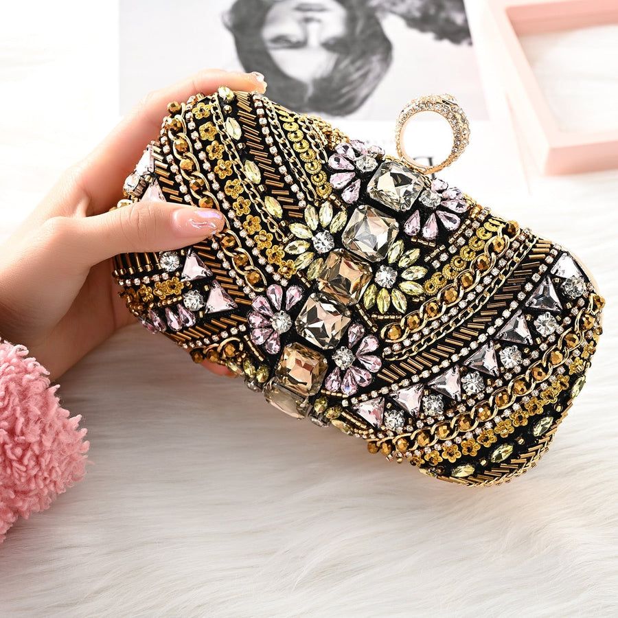 Pisa Beaded Embroidery Clutch Bag