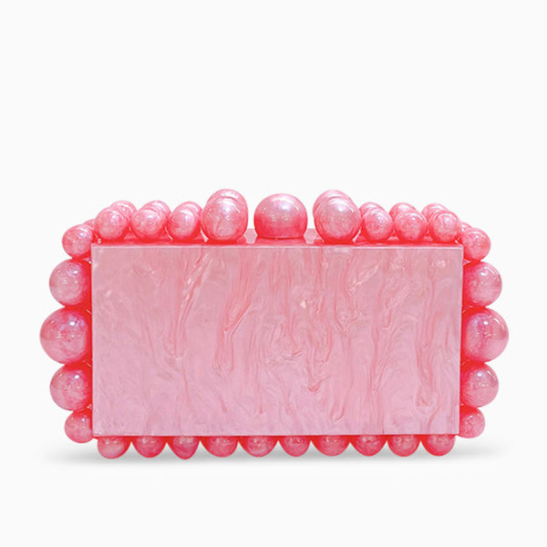 Genoa Acrylic Cloud Clutch Bag