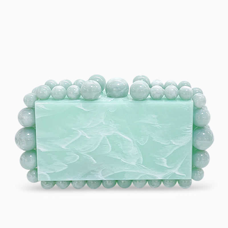 Genoa Acrylic Cloud Clutch Bag