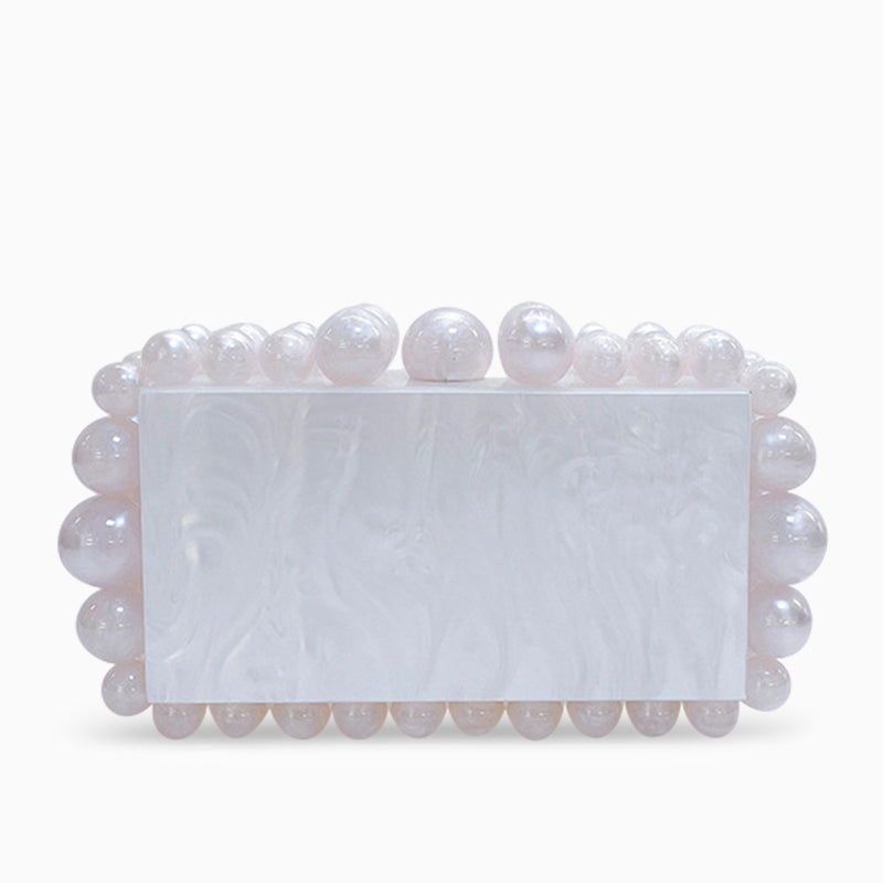 Genoa Acrylic Cloud Clutch Bag