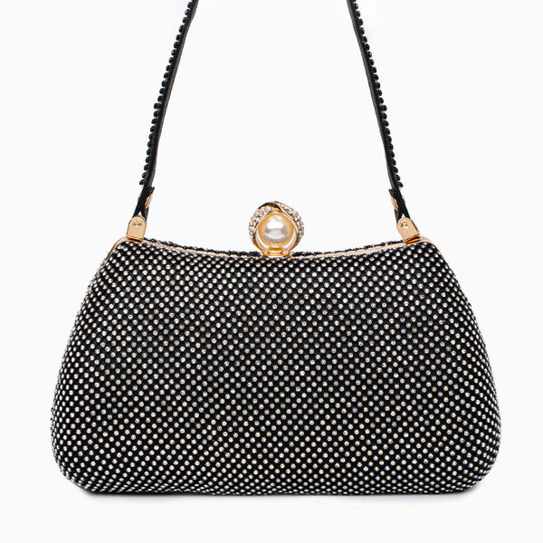 Parma Vintage Rhinestones Glitter Handbag