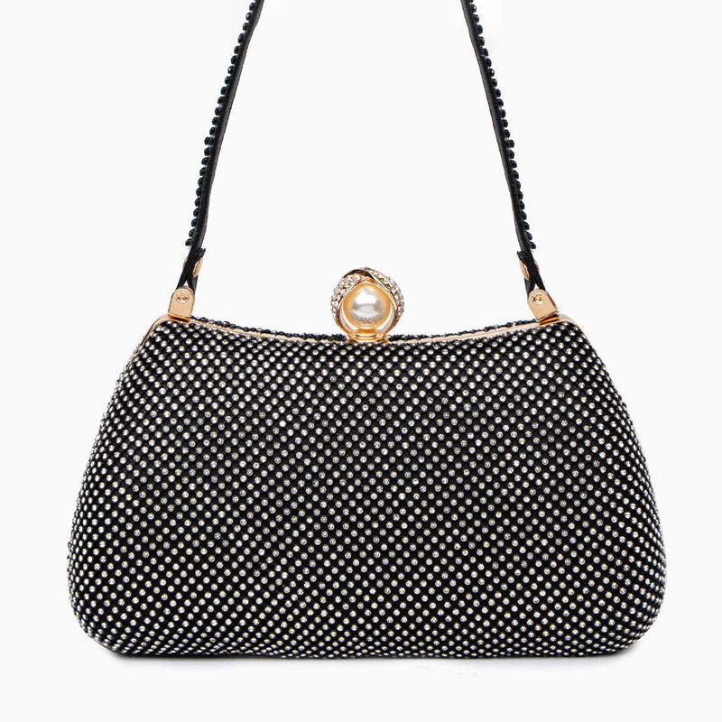 Parma Vintage Rhinestones Glitter Handbag