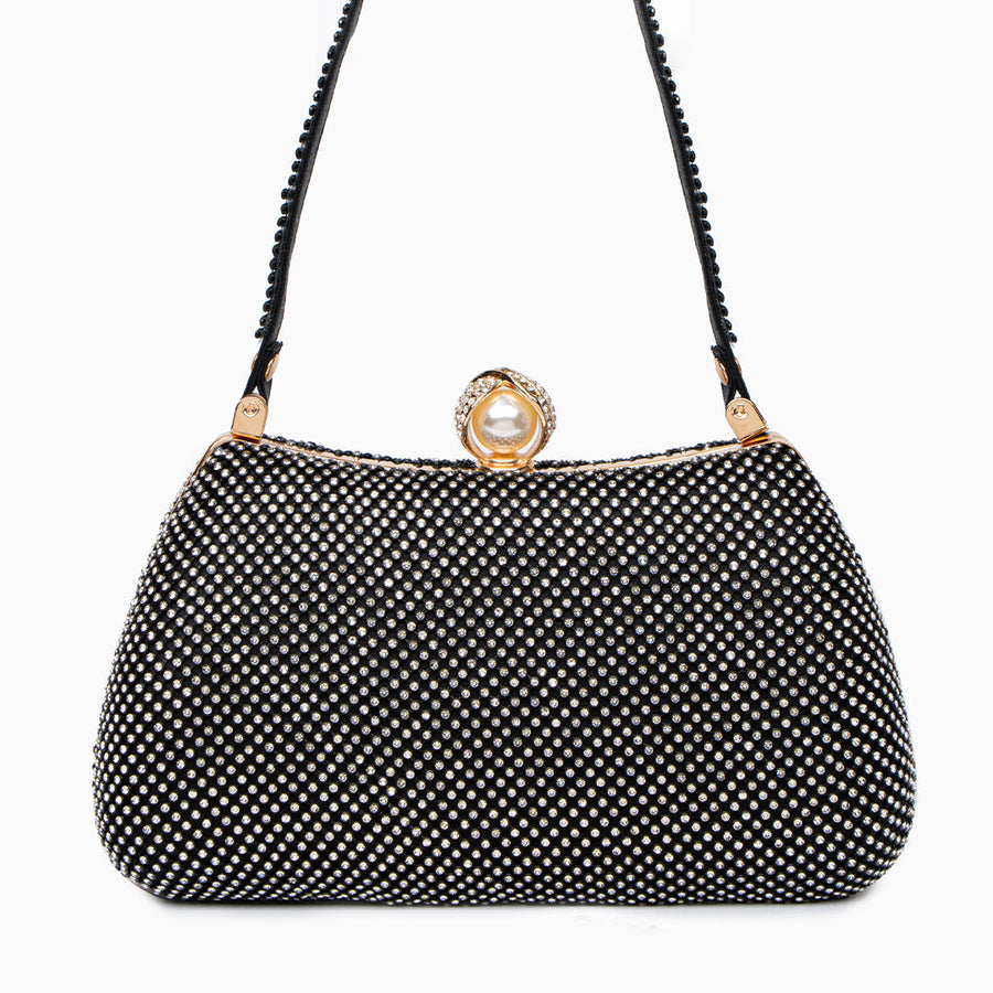Parma Vintage Rhinestones Glitter Handbag