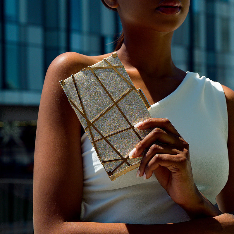 Marbella Geometric Clutch Bag